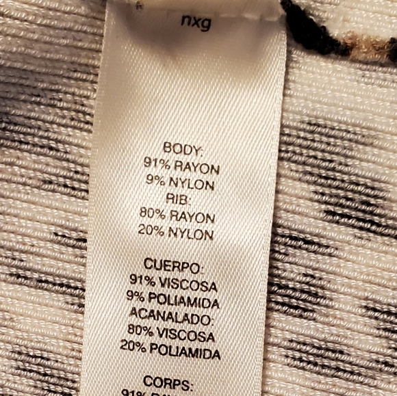 White House Black Market Leopard Elbow Length Sleeve Crew Neck Knit Top Size M - Picture 4 of 7